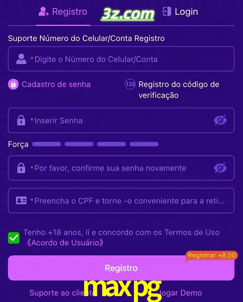 bonus de cadastro imediato